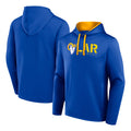 PETTCS LA.Rams Royal Pullover Hoodie Limited Game Blank Player Stitched Jerseys