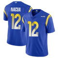 PETTCS LA.Rams #12 Puka Nacua Player Royal Limited Vapor Untouchable Home Game Stitched Jerseys