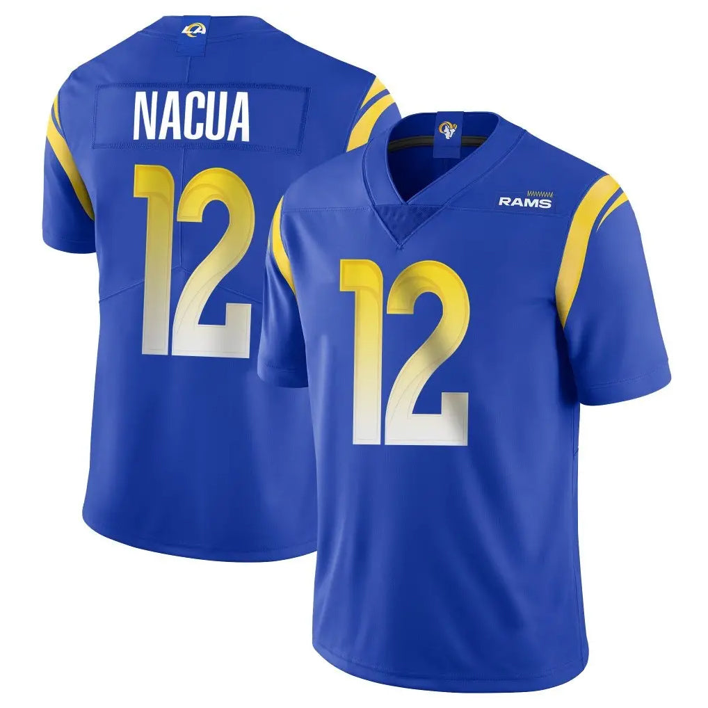 PETTCS LA.Rams #12 Puka Nacua Player Royal Limited Vapor Untouchable Home Game Stitched Jerseys