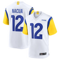 PETTCS LA.Rams #12 Puka Nacua White Game Player Jersey American Stitched Jerseys