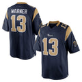 PETTCS LA.Rams #13 Kurt Warner Player Navy Retired Limited Stitched Jerseys