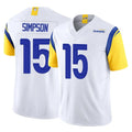 PETTCS LA.Rams #15 Ty Simpson Player White Limited Vapor F.U.S.E. Home Game Stitched Jerseys