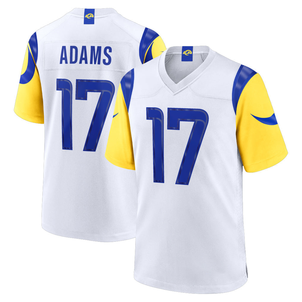 PETTCS LA.Rams #17 Davante Adams Player White Limited Home Game Stitched Jerseys