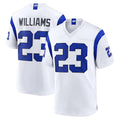 PETTCS LA.Rams #23 Kyren Williams Player Fearsome White Home Game Stitched Jerseys