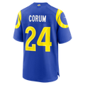 PETTCS LA.Rams #24 Blake Corum Royal Game Stitched Jerseys
