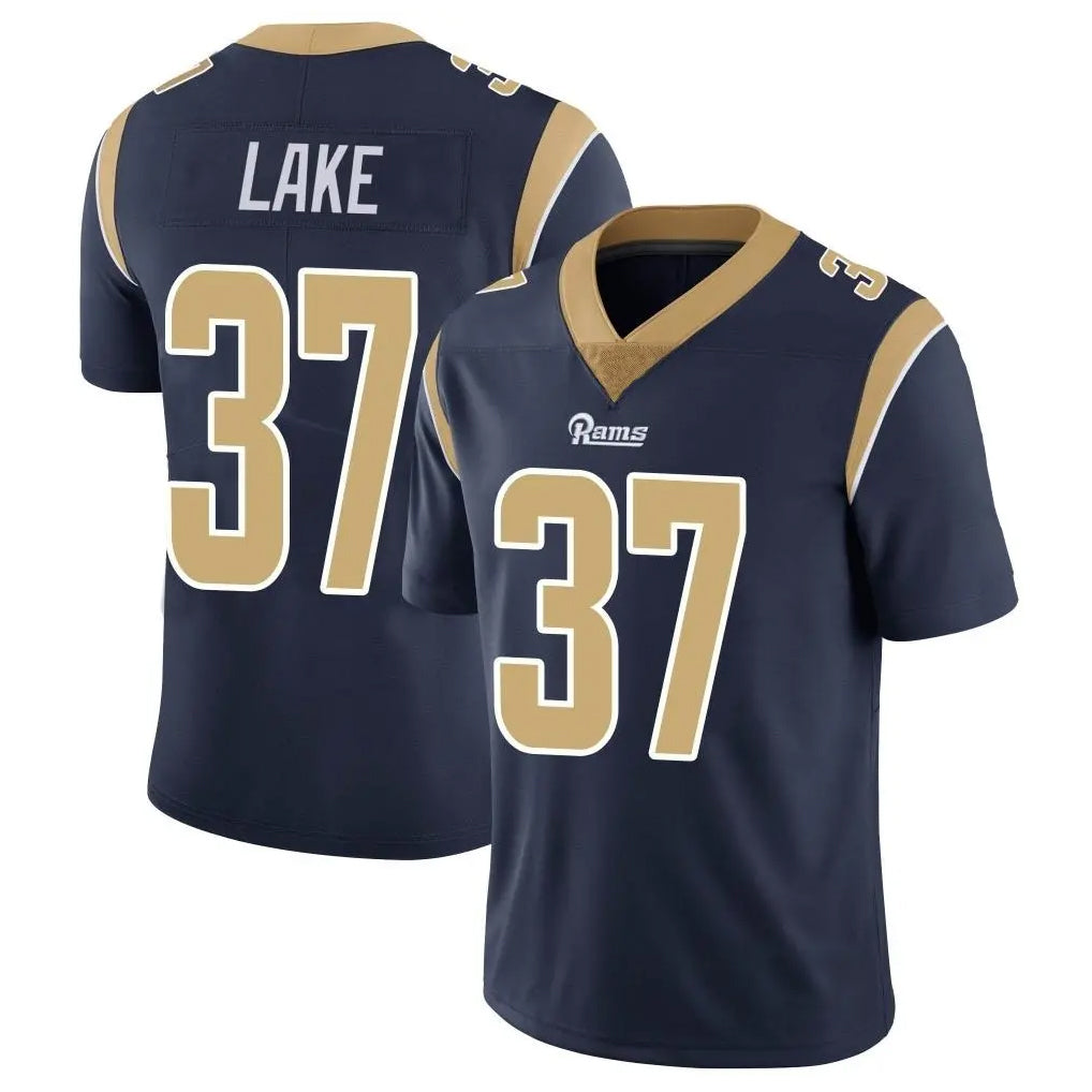 PETTCS LA.Rams #37 Quentin Lake Player Navy Limited Vapor Untouchable Home Game Stitched Jerseys
