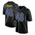 PETTCS LA.Rams #48 Omar Speights Player Black Fashion Limited Home Game Stitched Jerseys