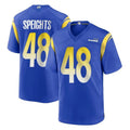 PETTCS LA.Rams #48 Omar Speights Player Royal Home Game Stitched Jerseys