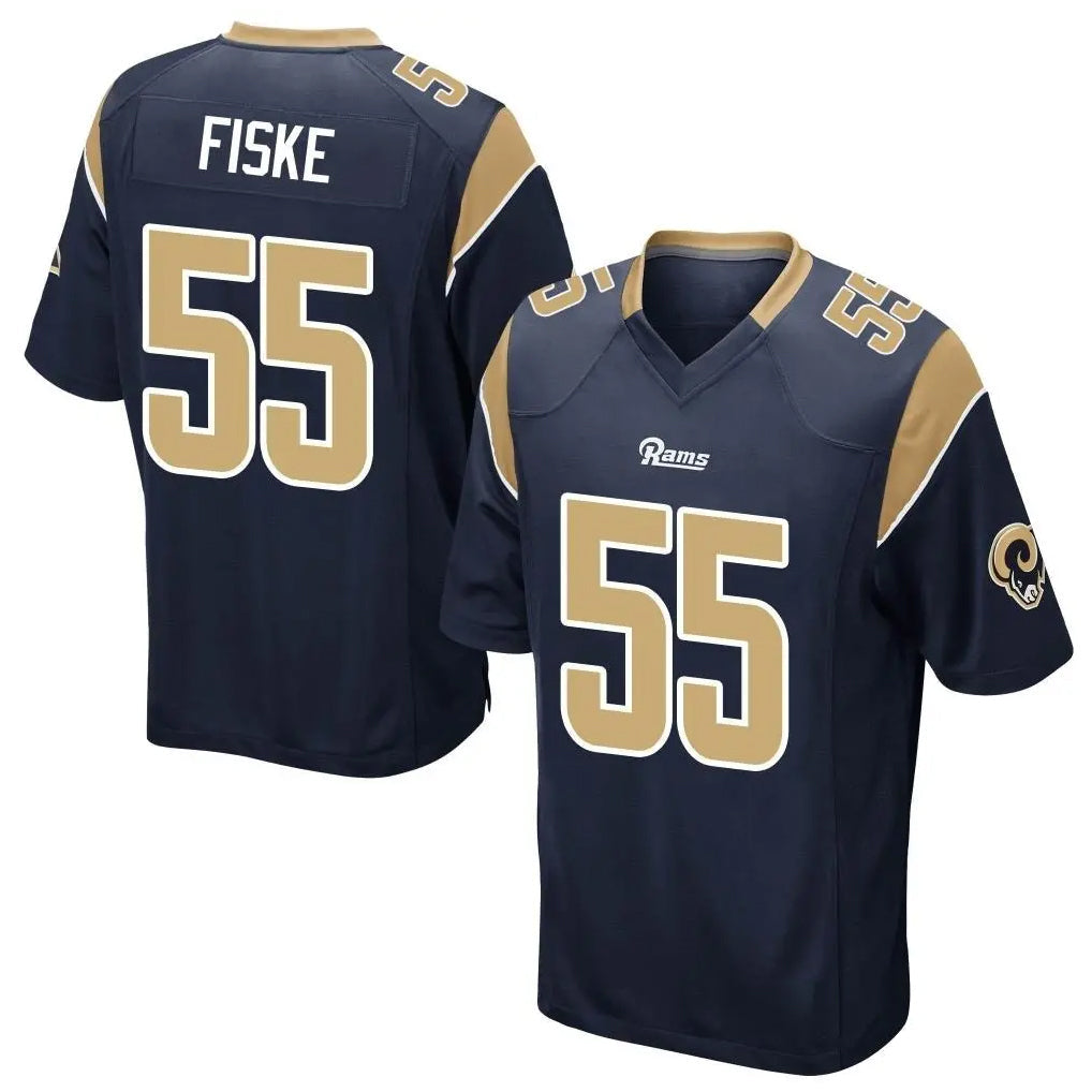 PETTCS LA.Rams #55 Braden Fiske Player Navy Home Game Stitched Jerseys