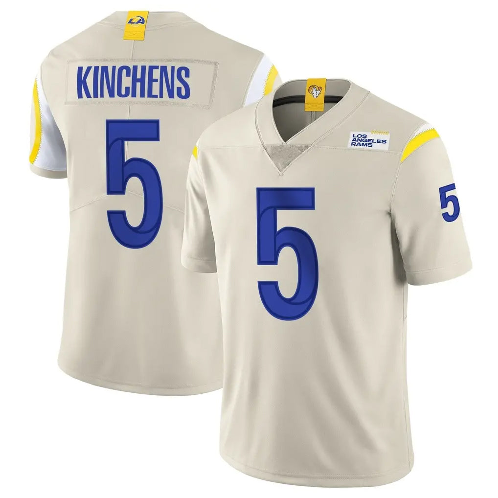PETTCS LA.Rams #5 Kamren Kinchens Player Bone Limited Vapor Home Game Stitched Jerseys