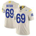 PETTCS LA.Rams #69 Kevin Dotson Player Bone Limited Vapor Home Game Stitched Jerseys