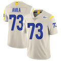 PETTCS LA.Rams #73 Steve Avila Player Bone Limited Vapor Home Game Stitched Jerseys