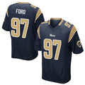 PETTCS LA.Rams #97 Poona Ford Player Navy Home Game Stitched Jerseys
