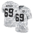 PETTCS LV.Raiders #69 Adam Butler Player Arctic Camo Salute To Service Limited Game Stitched Jerseys