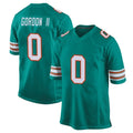 PETTCS M.Dolphins #0 Ollie Gordon II Player Aqua Alternate Home Game Stitched Jerseys