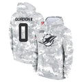 PETTCS M.Dolphins #0 Ollie Gordon II Player Arctic Camo Salute to Service Hoodies Limited Game Stitched Jerseys