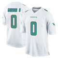 PETTCS M.Dolphins #0 Ollie Gordon II Player White Home Game Stitched Jerseys