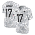 PETTCS M.Dolphins #17 Trey Moore Player Arctic Camo Salute To Service Limited Game Stitched Jerseys
