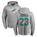 PETTCS M.Dolphins #23 Zayne Anderson Player Gray LOGO Pullover Hoodies Limited Stitched Jerseys