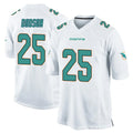 PETTCS M.Dolphins #25 Tyrel Dodson Player White Home Game Stitched Jerseys