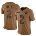 PETTCS M.Dolphins #2 Malik Willis Player Brown Salute To Service Limited Stitched Jerseys