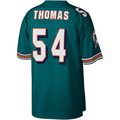 PETTCS M.Dolphins #54 Zach Thomas Mitchell & Ness Aqua Legacy Replica Stitched Puhic Jersey