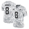 PETTCS M.Dolphins #8 JuJu Brents Player Arctic Camo Salute To Service Limited Game Stitched Jerseys