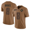 PETTCS M.Dolphins #8 JuJu Brents Player Brown Salute To Service Limited Stitched Jerseys