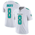 PETTCS M.Dolphins #8 JuJu Brents Player White Limited Vapor Untouchable Home Game Stitched Jerseys