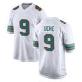 PETTCS M.Dolphins #9 Joshua Uche Player White Limited Home Game Stitched Jerseys
