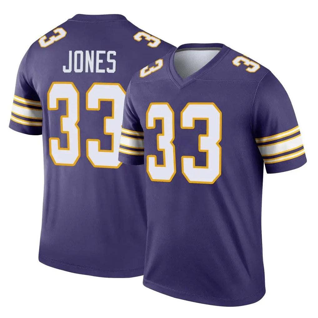 PETTCS MN.Vikings #33 Aaron Jones Sr. Player Purple Limited Classic Home Game Stitched Jerseys