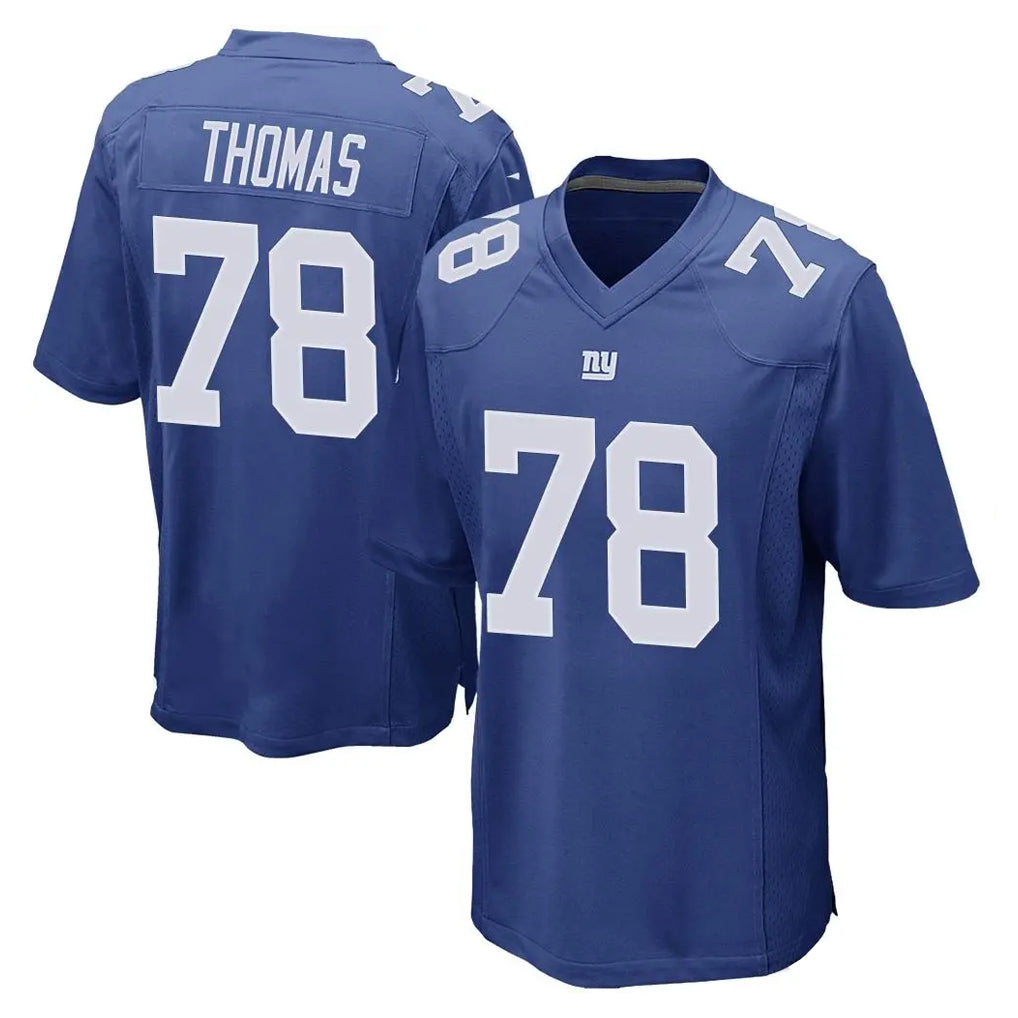 PETTCS NY.Giants #78 Andrew Thomas Player Royal Home Game Stitched Jerseys