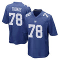 PETTCS NY.Giants #78 Andrew Thomas Player Royal Home Game Stitched Jerseys