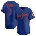 PETTCS NY.Mets #3 Carson Benge Player Royal T-shirt Home Limited Elite Stitched Jerseys