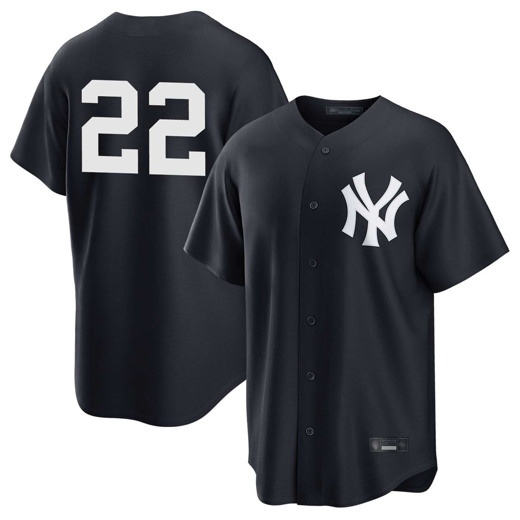 PETTCS NY.Yankees #22 Ben Rice Player Navy Game Stitched Jerseys
