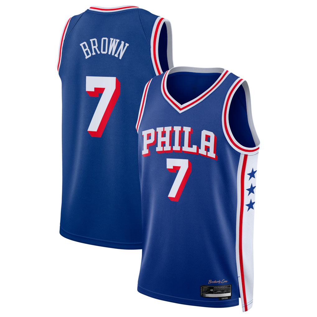 PETTCS P.76ers #7 Royal Swingman Jerseys - Icon Edition