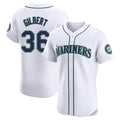 PETTCS S.Mariners #36 Logan Gilbert Player White Home Limited Elite Stitched Jerseys