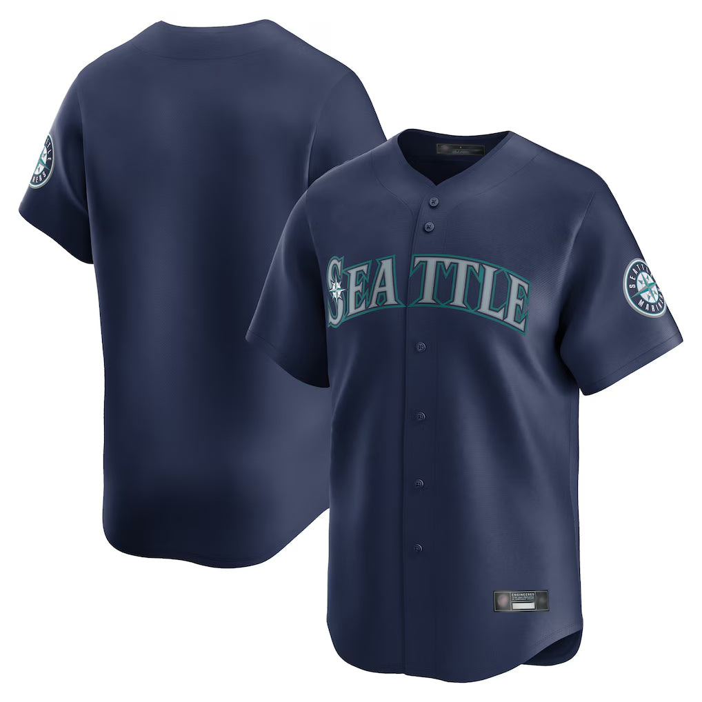 PETTCS S.Mariners Blank Player Navy Home Limited Stitched Jerseys