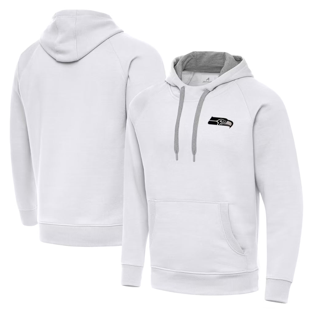 PETTCS S.Seahawks White Pullover Hoodies Game Blank Player Stitched Jerseys