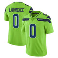 PETTCS S.Seahawks #0 DeMarcus Lawrence Player Green Limited Color Rush Home Game Stitched Jerseys