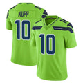 PETTCS S.Seahawks #10 Cooper Kupp Player Green Limited Color Rush Home Game Stitched Jerseys