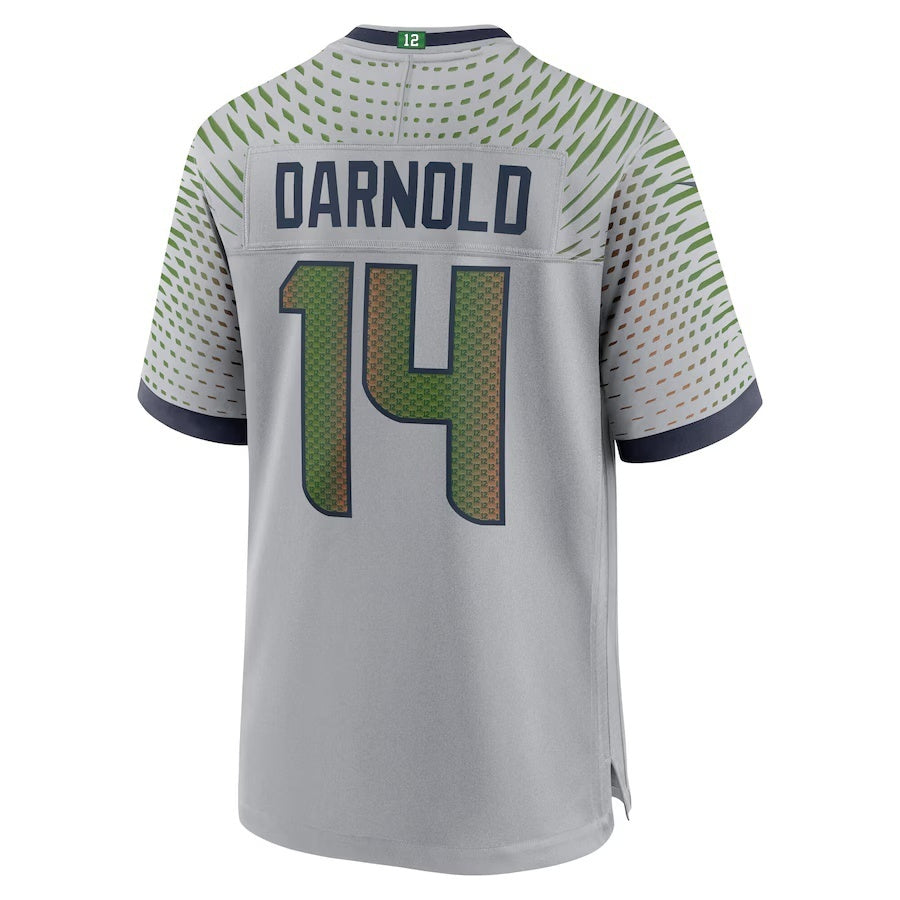 PETTCS S.Seahawks #14 Sam Darnold 2025 Rivalries Collection Game Wolf Gray Stitched Jerseys
