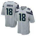 PETTCS S.Seahawks #18 Elijah Arroyo Player Gray Home Game Stitched Jerseys
