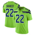 PETTCS S.Seahawks #22 Rashid Shaheed Player Green Limited Color Rush Home Game Stitched Jerseys