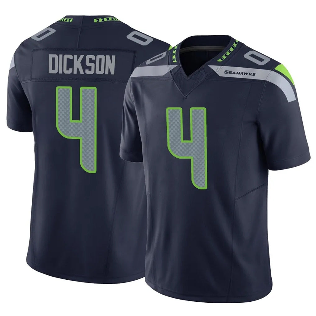 PETTCS S.Seahawks #4 Michael Dickson Player Navy Limited Vapor F.U.S.E. Home Game Stitched Jerseys
