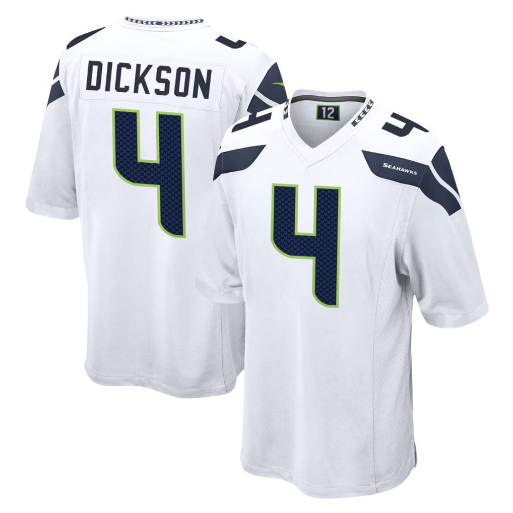 PETTCS S.Seahawks #4 Michael Dickson Player White Home Game Stitched Jerseys