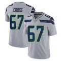 PETTCS S.Seahawks #67 Charles Cross Player Gray Limited Vapor Untouchable Home Game Stitched Jerseys