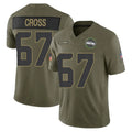 PETTCS S.Seahawks #67 Charles Cross Player Olive 2025 Salute To Service Limited Home Game Stitched Jerseys