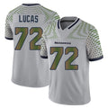 PETTCS S.Seahawks #72 Abraham Lucas Player Grey Limited 2025 Rivalries Collection Home Game Stitched Jerseys