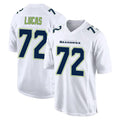 PETTCS S.Seahawks #72 Abraham Lucas Player White Tundra Fashion Home Game Stitched Jerseys
